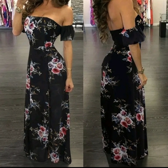 NWT Misguided Black Floral Wrap Dress Size Medium. - Picture 3 of 12